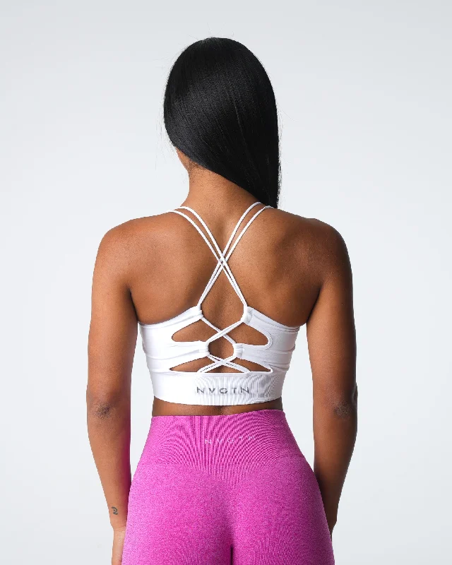 White Thrive Seamless Bra