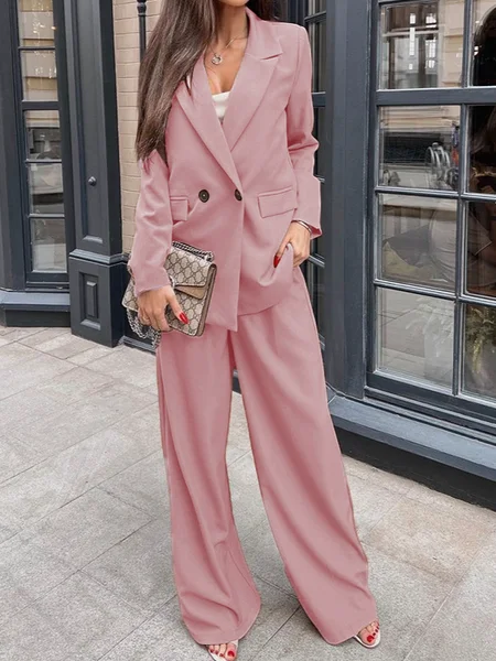 Wide Leg Pant Suit