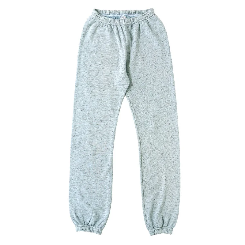 Streaky French Terry "Peace" Sweatpants - Skyra Blue